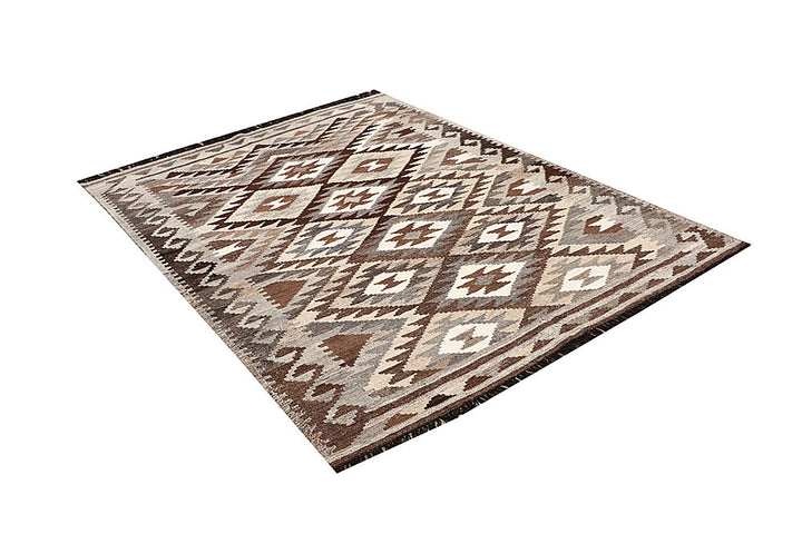 Multi Colored Kilim 4' 10 x 6' 6 - No. 66763 - ALRUG Rug Store