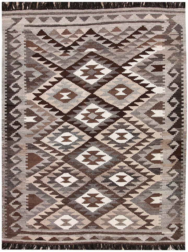 Multi Colored Kilim 4' 10 x 6' 6 - No. 66763 - ALRUG Rug Store