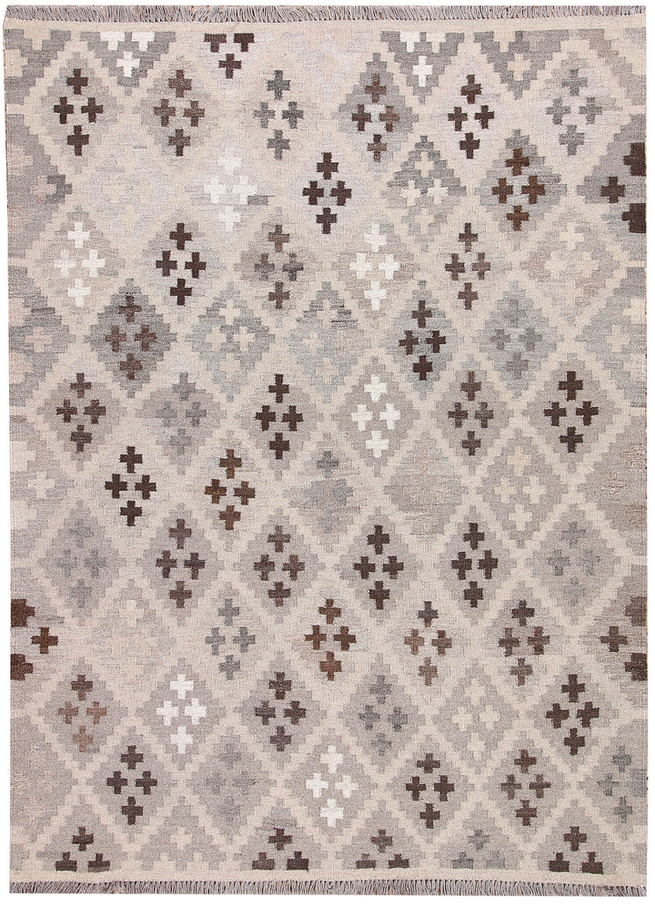 Multi Colored Kilim 4' 9 x 6' 3 - No. 66764 - ALRUG Rug Store