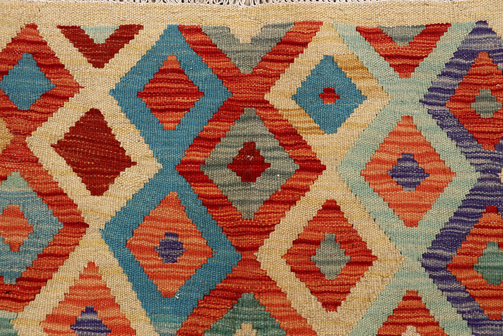 Multi Colored Kilim 4' 9 x 6' 3 - No. 66765 - ALRUG Rug Store