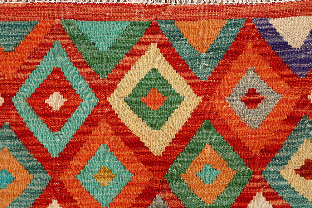 Multi Colored Kilim 4' 9 x 6' 4 - No. 66766 - ALRUG Rug Store