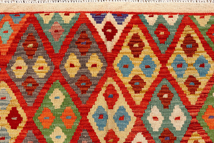 Multi Colored Kilim 5' 5 x 6' 4 - No. 66767 - ALRUG Rug Store