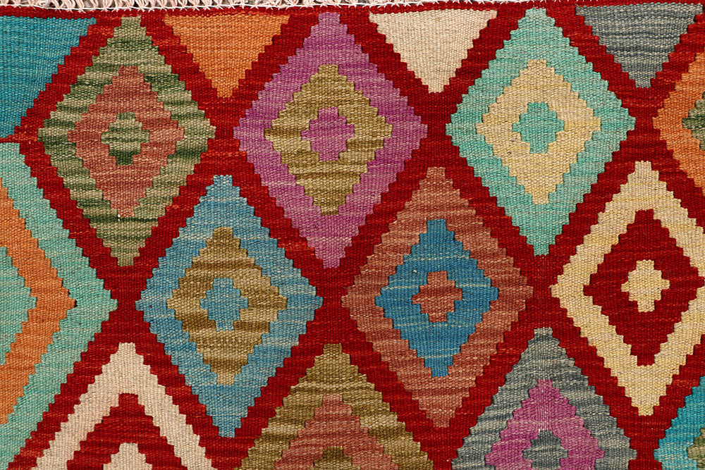 Multi Colored Kilim 4' 11 x 6' 4 - No. 66768 - ALRUG Rug Store