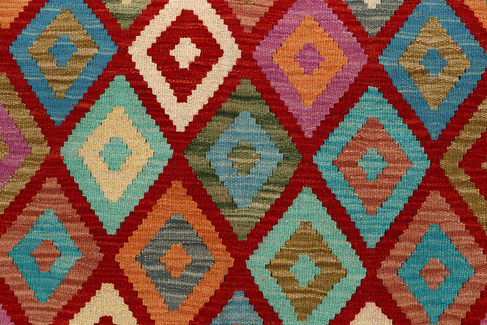Multi Colored Kilim 4' 11 x 6' 4 - No. 66768 - ALRUG Rug Store