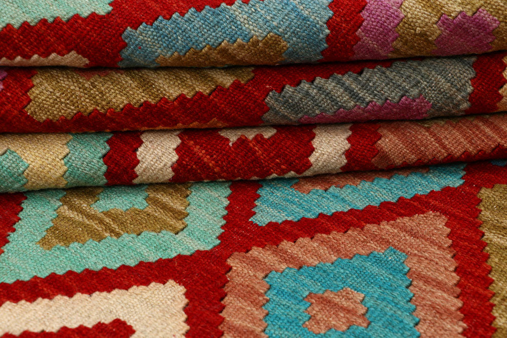 Multi Colored Kilim 4' 11 x 6' 4 - No. 66768 - ALRUG Rug Store