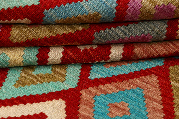 Multi Colored Kilim 4' 11 x 6' 4 - No. 66768 - ALRUG Rug Store
