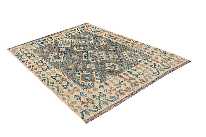 Multi Colored Kilim 5' x 6' 6 - No. 66769 - ALRUG Rug Store