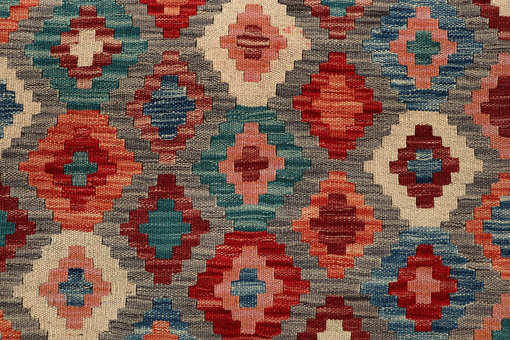 Multi Colored Kilim 5' x 6' 4 - No. 66770 - ALRUG Rug Store