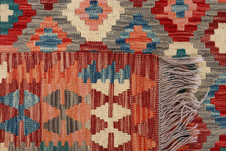 Multi Colored Kilim 5' x 6' 4 - No. 66770 - ALRUG Rug Store