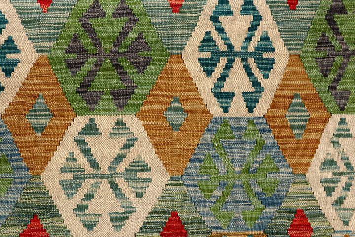 Multi Colored Kilim 5' x 6' 6 - No. 66771 - ALRUG Rug Store