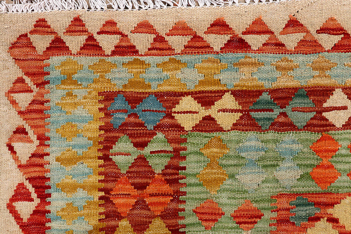 Multi Colored Kilim 4' 7 x 6' 4 - No. 66772 - ALRUG Rug Store
