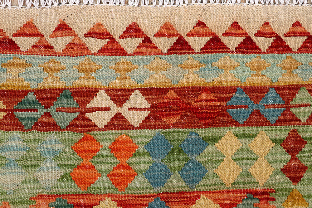 Multi Colored Kilim 4' 7 x 6' 4 - No. 66772 - ALRUG Rug Store