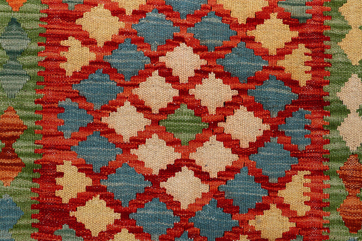 Multi Colored Kilim 4' 7 x 6' 4 - No. 66772 - ALRUG Rug Store