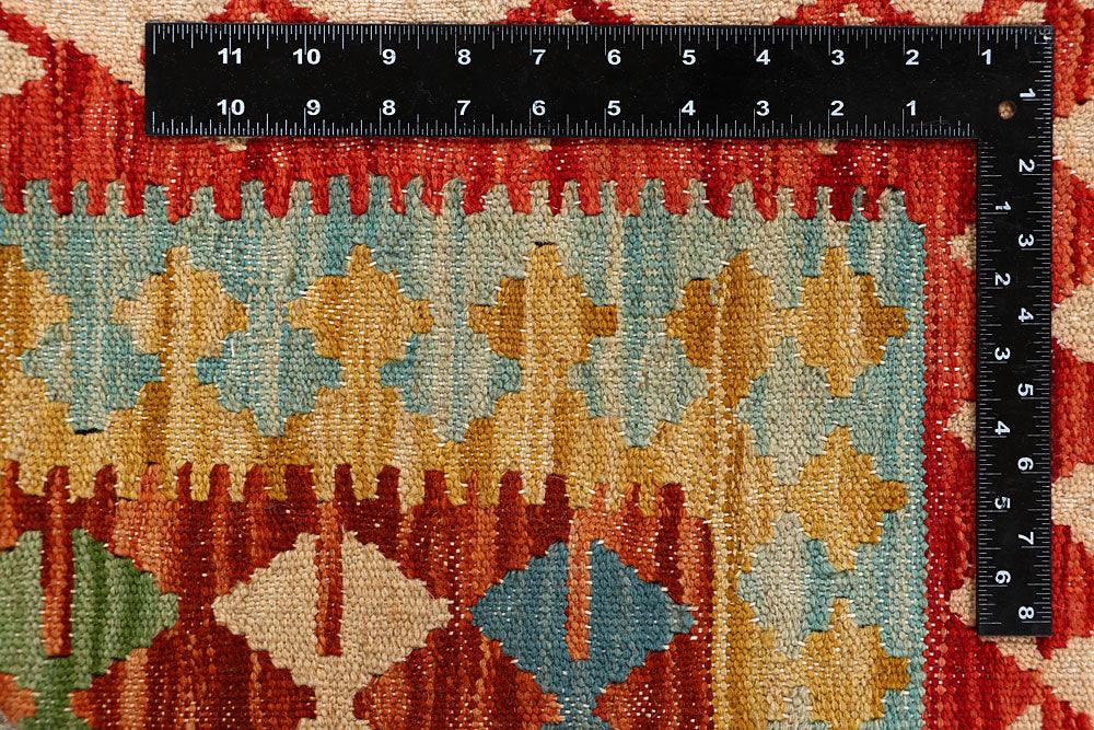 Multi Colored Kilim 4' 7 x 6' 4 - No. 66772 - ALRUG Rug Store