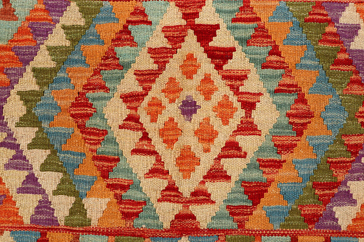 Multi Colored Kilim 4' 11 x 6' 4 - No. 66774 - ALRUG Rug Store