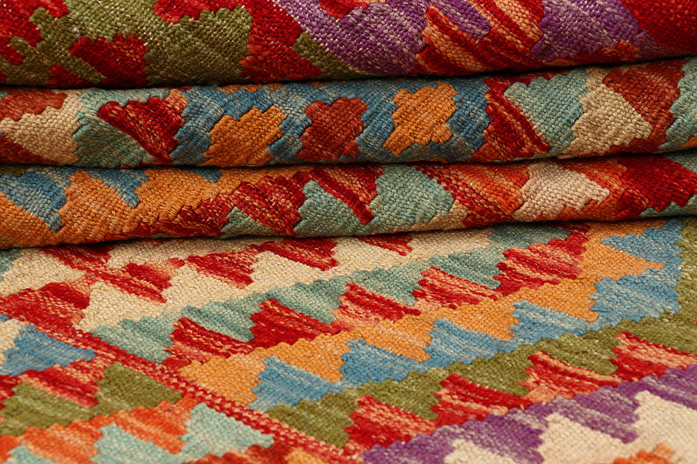 Multi Colored Kilim 4' 11 x 6' 4 - No. 66774 - ALRUG Rug Store