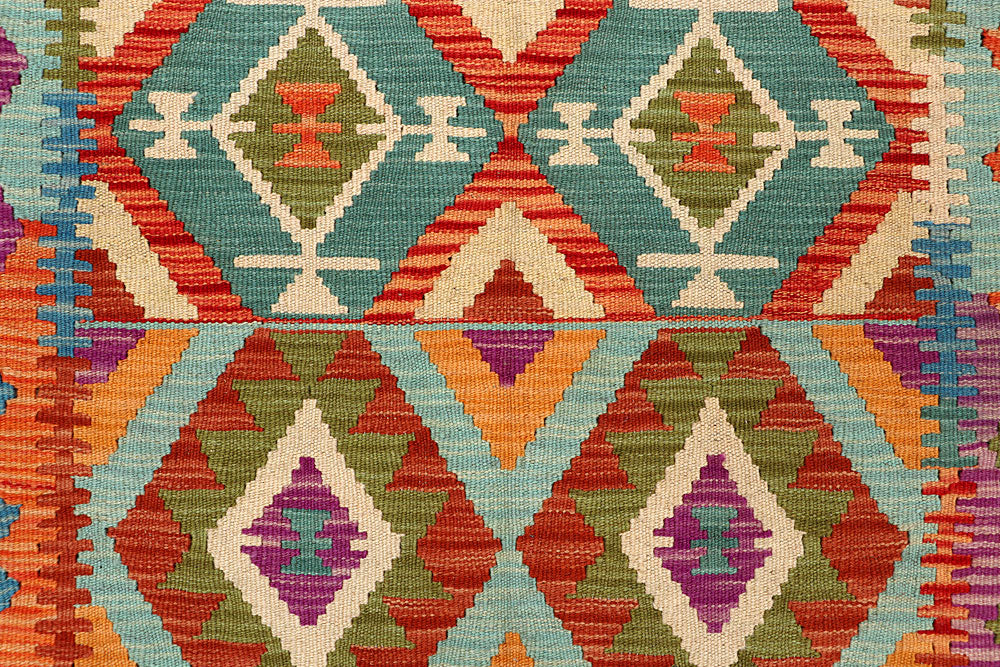 Multi Colored Kilim 4' 11 x 6' 5 - No. 66775 - ALRUG Rug Store