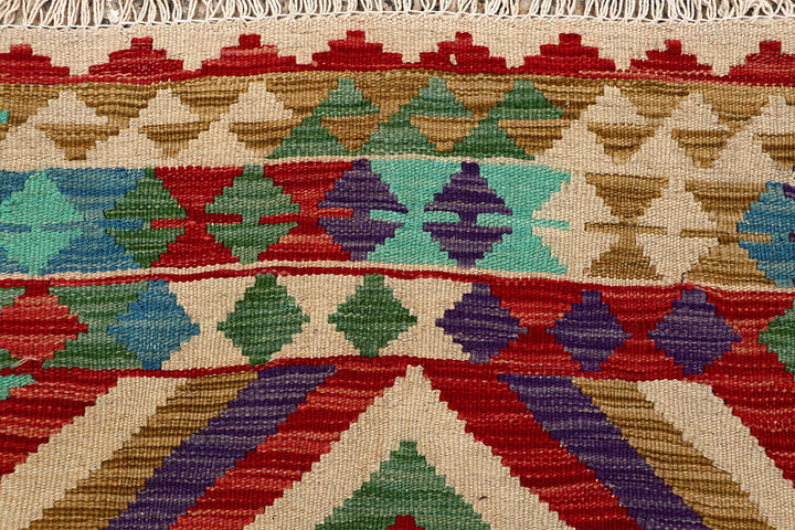 Multi Colored Kilim 5' x 6' 1 - No. 66776 - ALRUG Rug Store