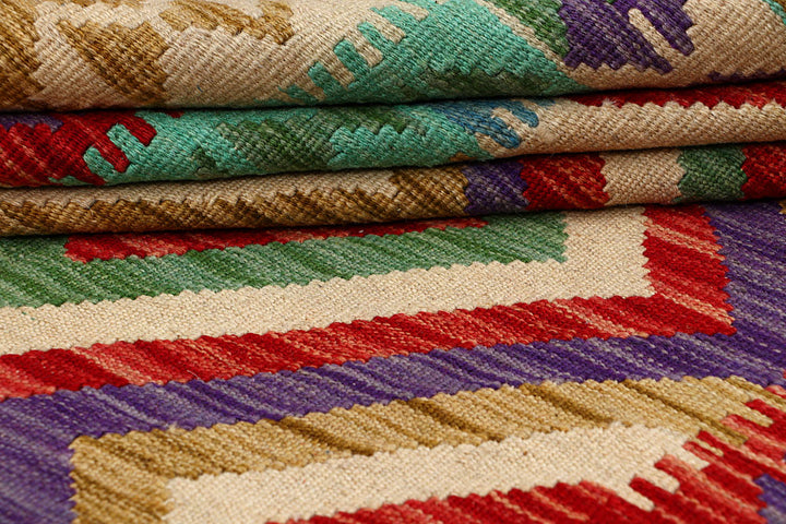 Multi Colored Kilim 5' x 6' 1 - No. 66776 - ALRUG Rug Store