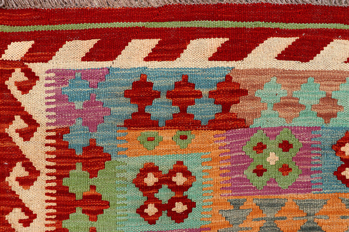 Multi Colored Kilim 5' 1 x 6' 6 - No. 66777 - ALRUG Rug Store
