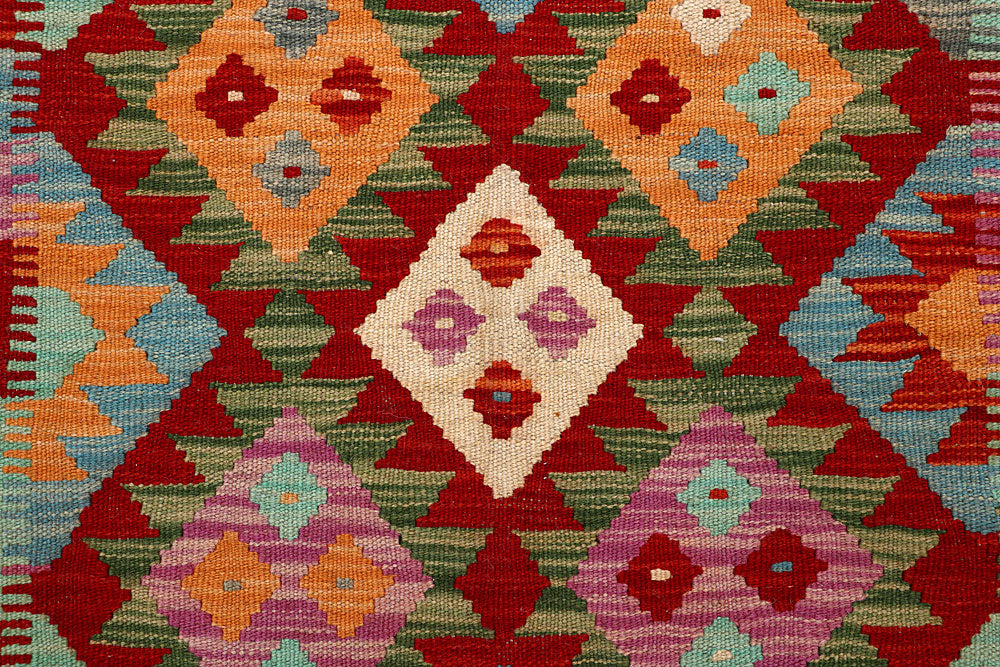 Multi Colored Kilim 5' 1 x 6' 6 - No. 66777 - ALRUG Rug Store