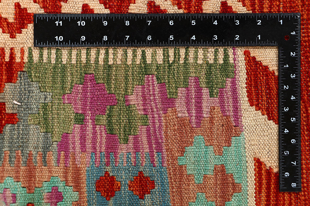 Multi Colored Kilim 5' 1 x 6' 6 - No. 66777 - ALRUG Rug Store