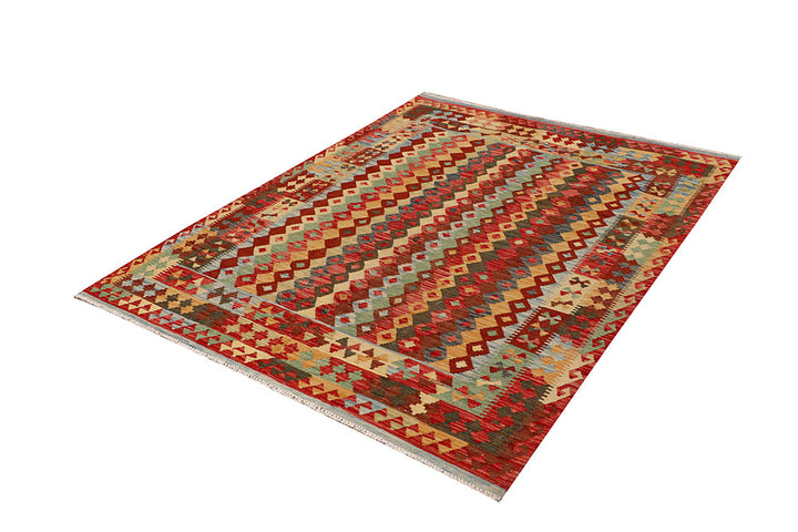 Multi Colored Kilim 5' x 6' 7 - No. 66778 - ALRUG Rug Store