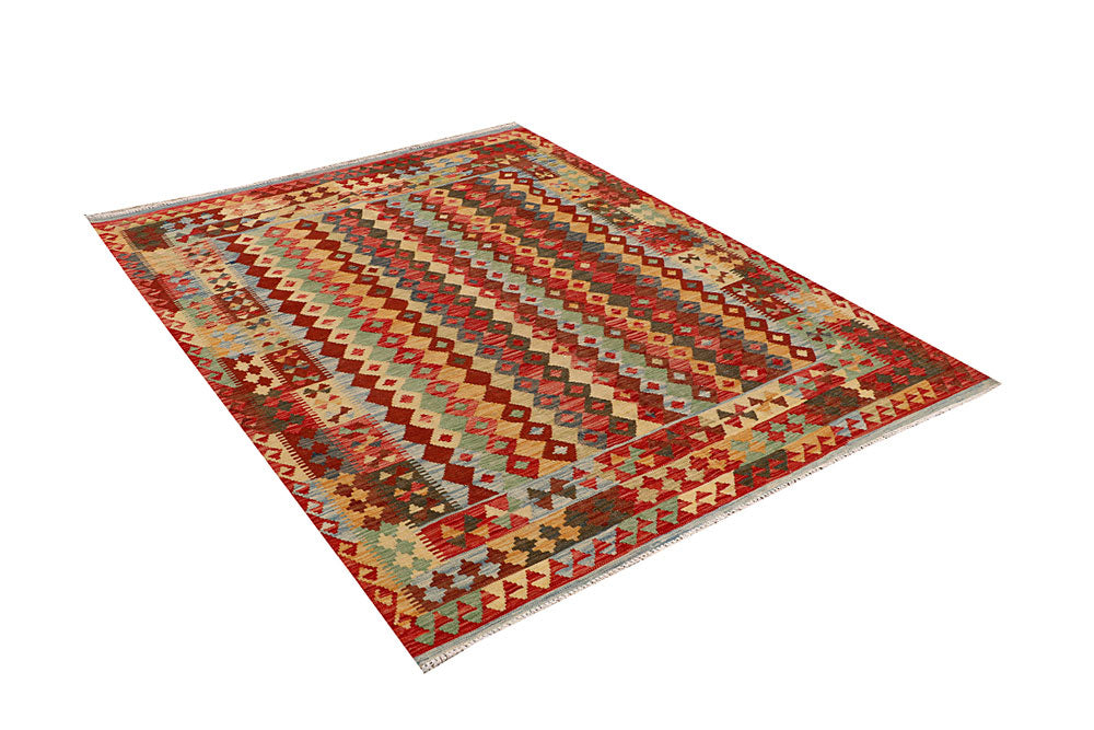 Multi Colored Kilim 5' x 6' 7 - No. 66778 - ALRUG Rug Store