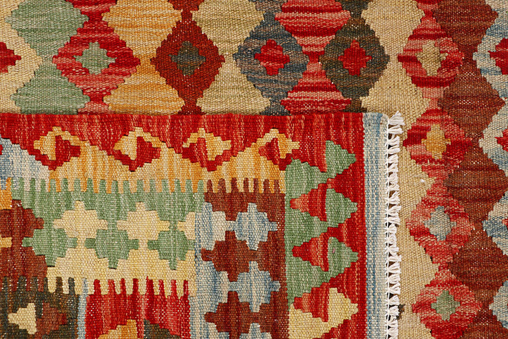 Multi Colored Kilim 5' x 6' 7 - No. 66778 - ALRUG Rug Store