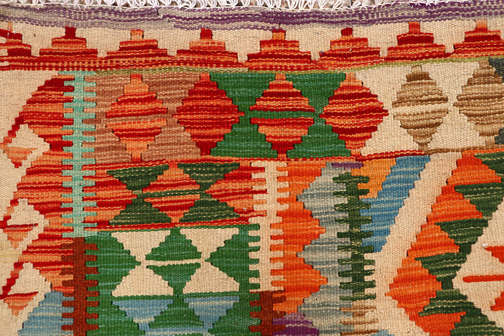 Multi Colored Kilim 5' 1 x 6' 6 - No. 66779 - ALRUG Rug Store