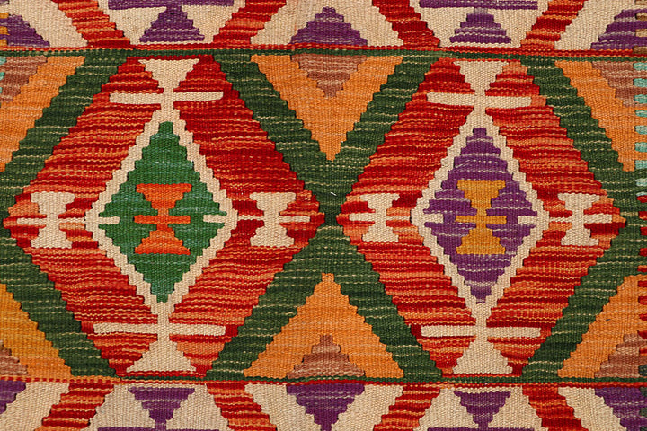 Multi Colored Kilim 5' 1 x 6' 6 - No. 66779 - ALRUG Rug Store