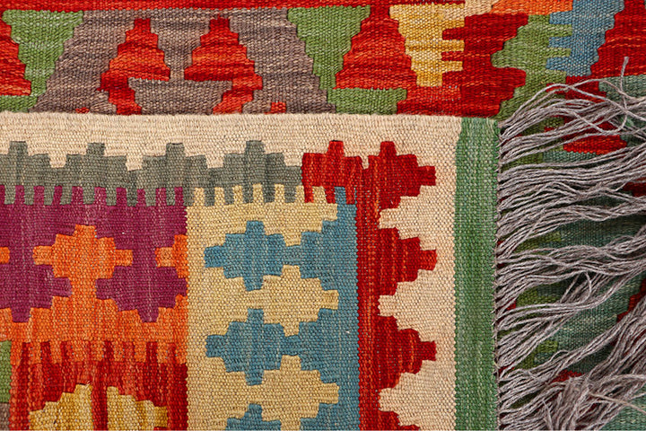 Multi Colored Kilim 4' 10 x 6' 9 - No. 66780 - ALRUG Rug Store