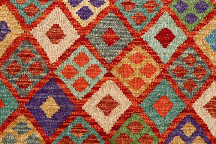 Multi Colored Kilim 5' 1 x 6' 5 - No. 66781 - ALRUG Rug Store