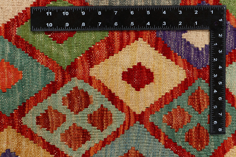 Multi Colored Kilim 5' 1 x 6' 5 - No. 66781 - ALRUG Rug Store
