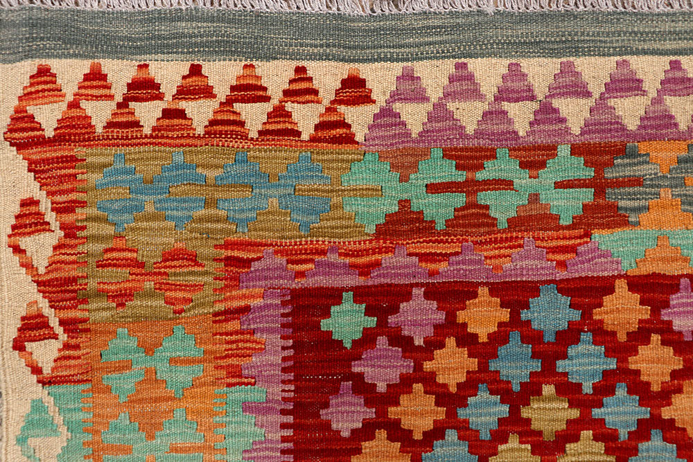 Multi Colored Kilim 4' 11 x 6' 8 - No. 66782 - ALRUG Rug Store