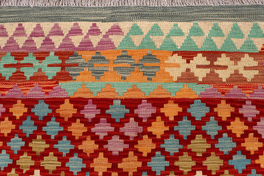 Multi Colored Kilim 4' 11 x 6' 8 - No. 66782 - ALRUG Rug Store