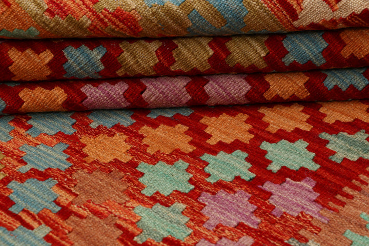 Multi Colored Kilim 4' 11 x 6' 8 - No. 66782 - ALRUG Rug Store