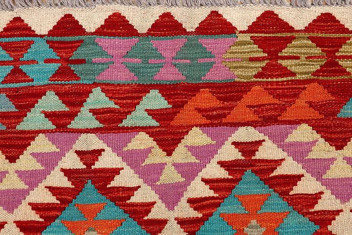 Multi Colored Kilim 4' 10 x 6' 4 - No. 66783 - ALRUG Rug Store
