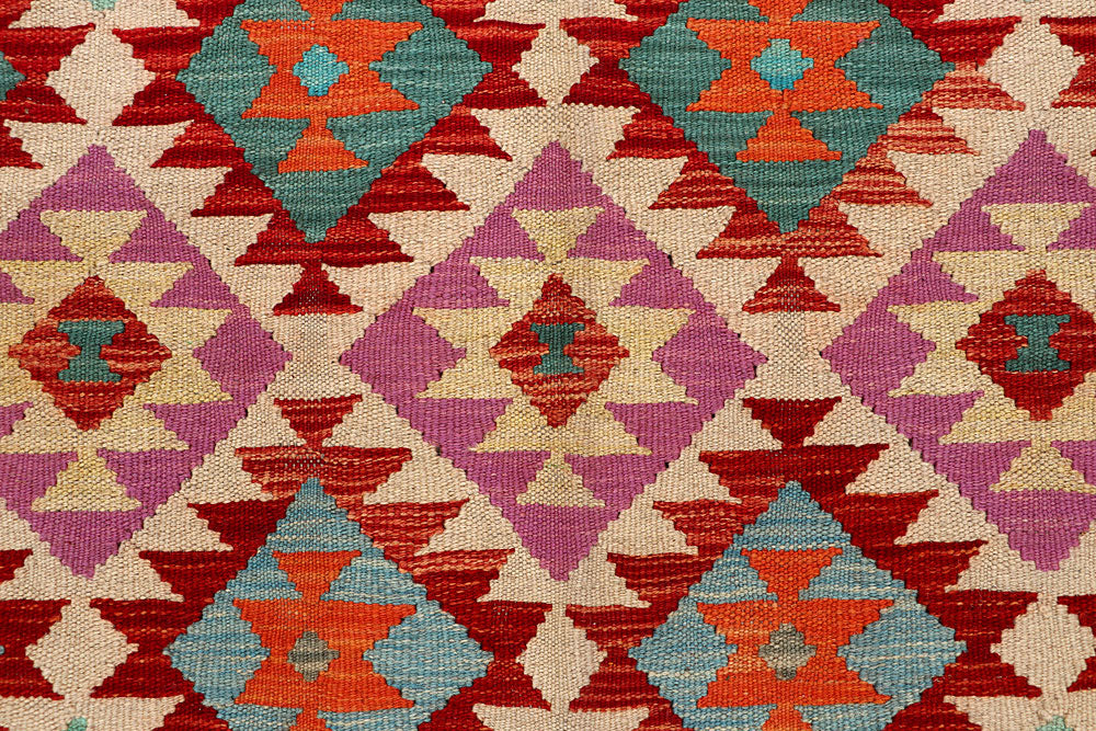 Multi Colored Kilim 4' 10 x 6' 4 - No. 66783 - ALRUG Rug Store