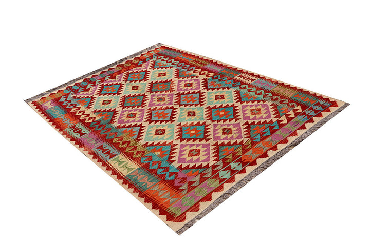 Multi Colored Kilim 4' 10 x 6' 4 - No. 66783 - ALRUG Rug Store