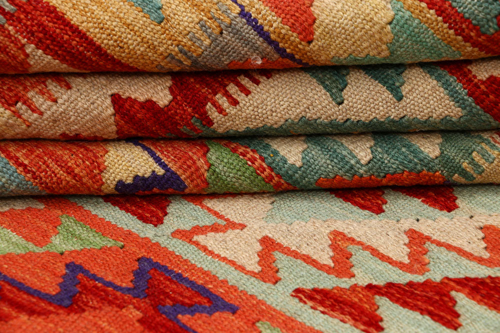 Multi Colored Kilim 4' 9 x 6' 6 - No. 66784 - ALRUG Rug Store