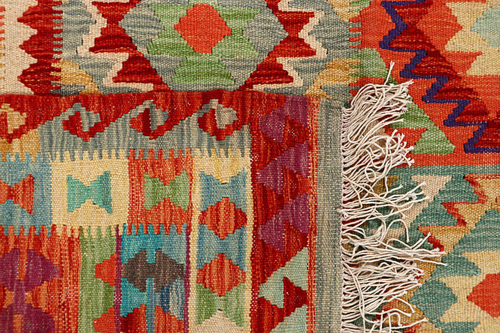 Multi Colored Kilim 4' 9 x 6' 6 - No. 66784 - ALRUG Rug Store