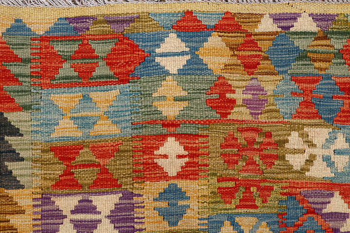 Multi Colored Kilim 5' 1 x 6' 6 - No. 66785 - ALRUG Rug Store