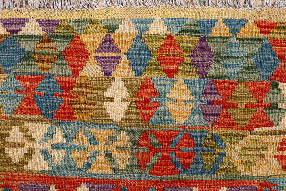 Multi Colored Kilim 5' 1 x 6' 6 - No. 66785 - ALRUG Rug Store