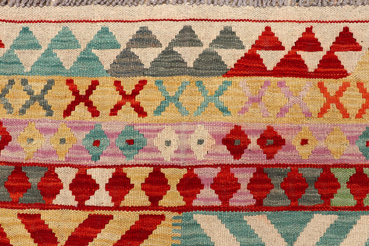 Multi Colored Kilim 5' 1 x 6' 5 - No. 66786 - ALRUG Rug Store