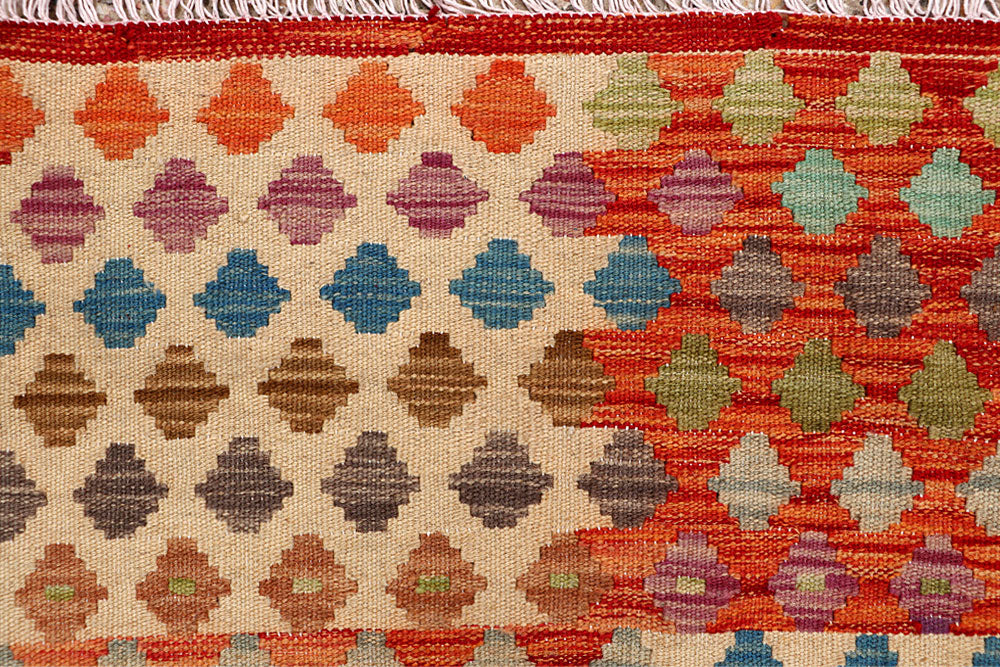Multi Colored Kilim 5' 2 x 6' 5 - No. 66787 - ALRUG Rug Store