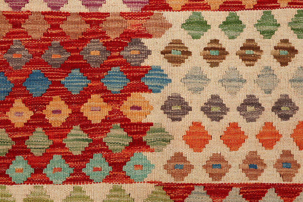 Multi Colored Kilim 5' 2 x 6' 5 - No. 66787 - ALRUG Rug Store