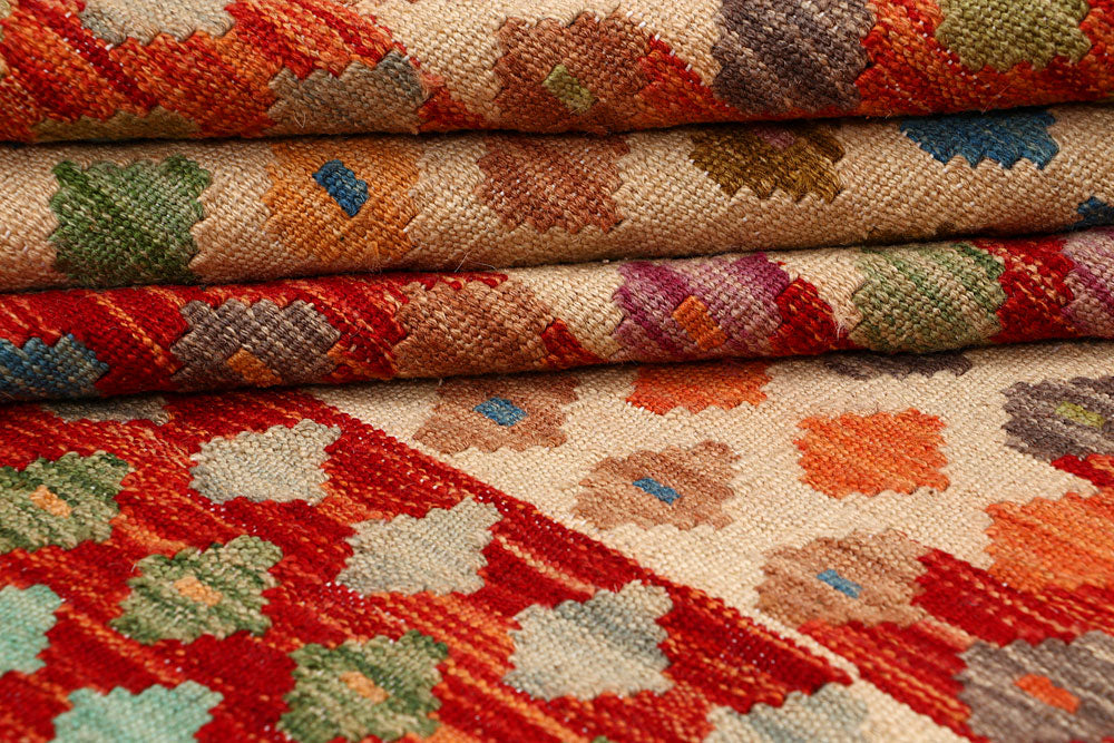 Multi Colored Kilim 5' 2 x 6' 5 - No. 66787 - ALRUG Rug Store