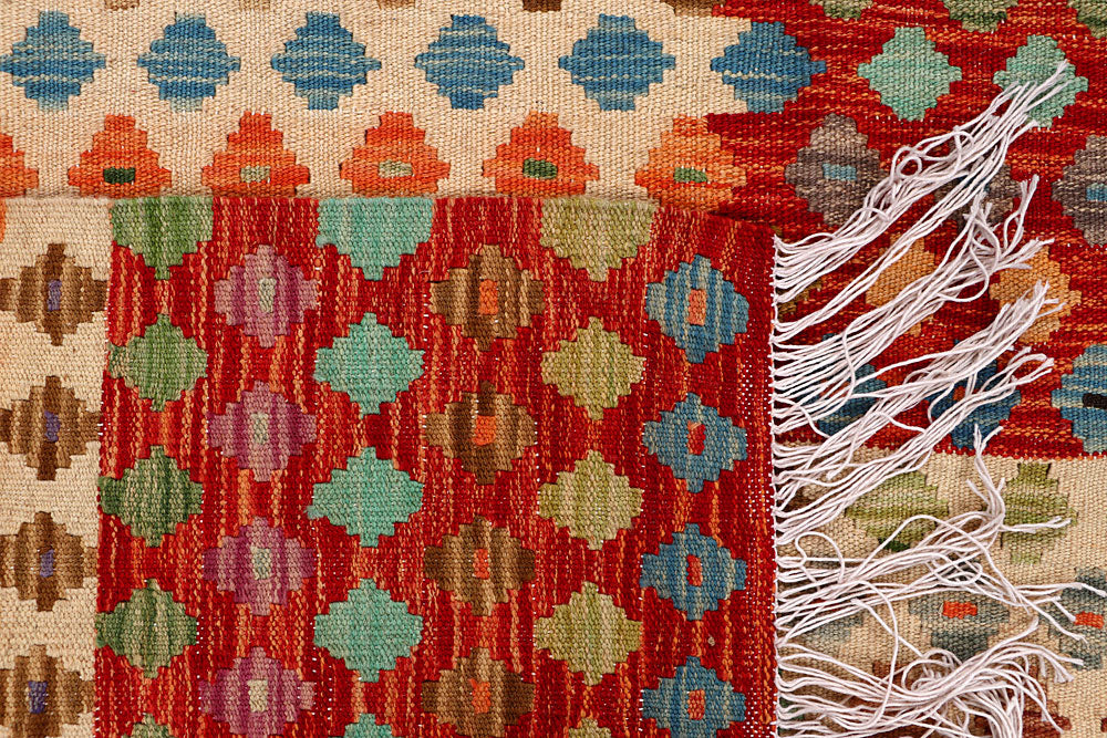 Multi Colored Kilim 5' 2 x 6' 5 - No. 66787 - ALRUG Rug Store