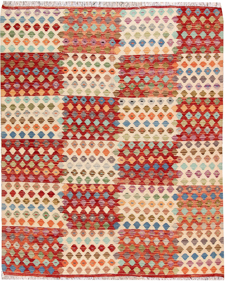 Multi Colored Kilim 5' 2 x 6' 5 - No. 66787 - ALRUG Rug Store